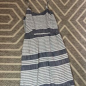 Old Navy Navy and White Striped Dress